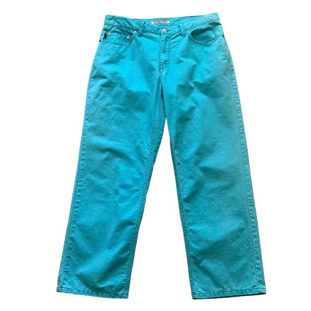 Polo Jeans Company Vintage Aqua Cotton Straight Leg Ankle Jean 8